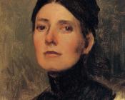 弗兰克杜韦内克 - Portrait of Elizabeth Boott